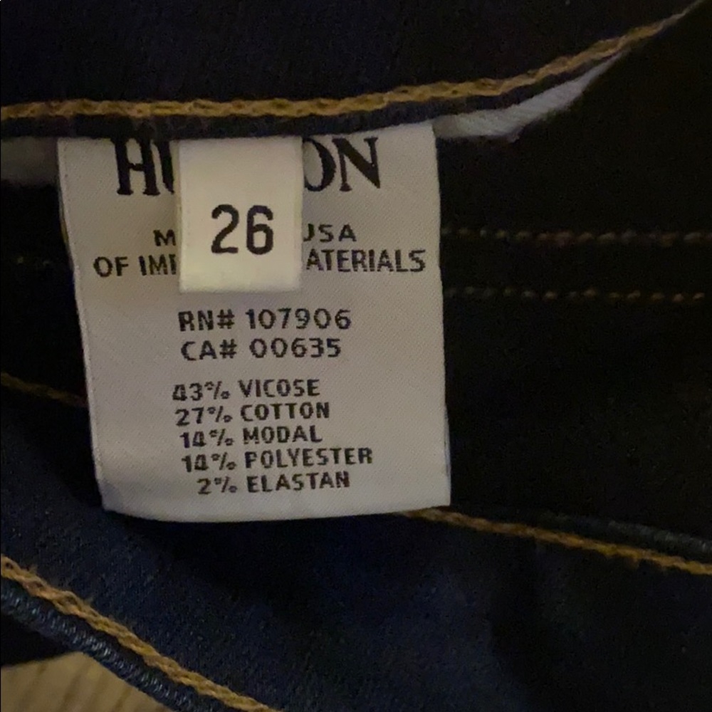 Good Condition Hudson Mid Rise: Size 26 - Picture 3 of 3